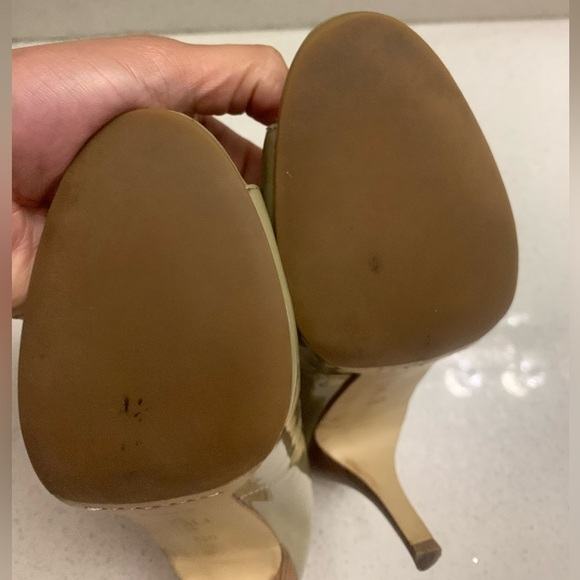 COLE HAAN Women's Lainey Air Khaki Taupe Brown Open Toe Low Heels Pumps 8.5‎ - Picture 11 of 11